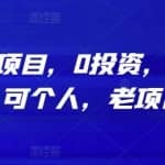 原创自媒体项目，0投资，需要动手操作，可团队可个人，老项目正规长久