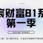 亦宸财富81系列第1季第2集：成人细分玩法，打造百万级暴利不擦边项目