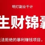 明灯副业千计—《生财锦囊》第16计：无法拒绝的暴利赚钱项目，英雄本色！