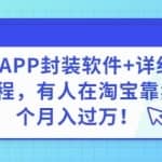 网页APP封装软件【安卓版】+详细操作教程，有人在淘宝靠卖这个月入过万！