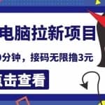 最新云电脑平台拉新撸3元项目，10分钟账号，可批量操作
