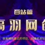 高羽网创百站篇第15讲：做离赚钱最近的项目，网赚资源站躺赚三万