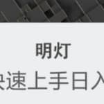 明灯副业三十六条小妙招之第22招小白快速上手日如一百＋