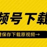 视频号视频下载神器：视频号嗅探下载器V2.0，一键保存下载原视频