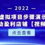 新人实操虚拟项目步骤演示，0基础打造自动盈利店铺