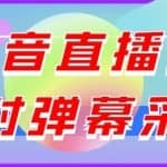 最新版抖音直播间实时弹幕采集，支持自定义筛查，弹幕导出【电脑永久版脚本+详细操作教程】