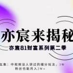 亦宸财富81系列第2季第5集：中视频细粉项目，3W粉丝也可月入2W+