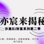 亦宸财富81系列第2季第3集：同城相亲，冷门又热门的玩法