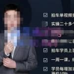 张小伟懂车帝拍车号实操课，懂车帝拍车号计划的整体的实操流程价值699元