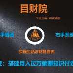 《目财36变》第十三变：零基础搭建月入过万躺赚知识付费系统平台