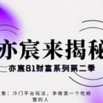 亦宸财富81系列第2季第6集：冷门平台玩法，争做第一个吃螃蟹的人