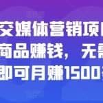 亚马逊社交媒体营销项目，推广Amazon商品赚钱，无需任何投资，即可月赚1500美元