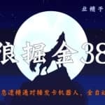 侠狼掘金38招第4招：急速精通对接发卡机器人，全自动被动收入
