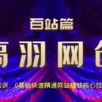 高羽网创百站篇第1讲：0基础快速精通网站赚钱核心技术