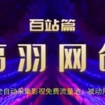 高羽网创百站篇第8讲：全自动采集影视免费流量池，被动月入5k+