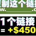 复制链接赚美元，一个链接可赚450+，利用链接点击即可赚钱的项目