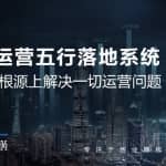 社群运营五行落地系统，所有大咖日赚10万的唯一共性框架图揭秘