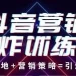 抖音营销王炸训练营，实操落地+营销策略=引爆流量 价值8960元