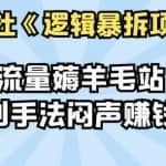 倪尔昂逻辑暴拆项目N式之02：大流量薅羊毛站，多种盈利手法闷声赚钱的网站