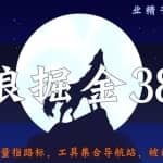 侠狼掘金38招第35招流量指路标，工具集合导航站，被动躺赚月入3000+
