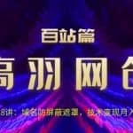 高羽网创百站篇第28讲：域名防屏蔽遮罩，技术变现月入5k+