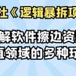 倪尔昂逻辑暴拆项目N式之11：蓝海破解软件擦边资源站，细分垂直领域的多种玩法