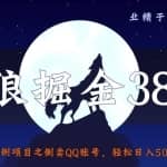侠狼掘金38招第21招暴利项目之倒卖QQ账号，轻松日入500+，无压货风险