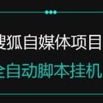 搜狐自媒体项目,无风控官方打款,云机脚本自动无脑挂机【详细教程+全自动脚本】