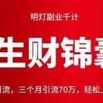 明灯副业千计—《生财锦囊》第81计：抖音图文引流，三个月引流70万，轻松上手获利十万＋（二）