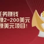 国外cpa任务赚钱：一个任务赚2-200美元，最简单的赚美元项目