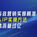 实体店抖音营销实操精准获客、打造个人IP实操方法，同城实体流量过亿(53节)