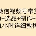 陈奶爸·微信视频号带货：开通+选品+制作+带货（1小时详细教程）