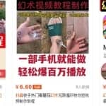 抖音蓝海魔术视频项目，玩法拆解