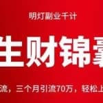 明灯副业千计—《生财锦囊》第82计：抖音图文引流，三个月引流70万，轻松上手获利十万＋（三）