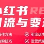 小红书引流与变现：从零开始带你快速掌握小红书涨粉核心玩法进行变现