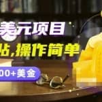 分享一个国外赚美元项目：复制粘贴一个月6000+美金，简单易操作