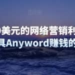 月赚5000美元的网络营销利器，利用Ai写作工具Anyword赚钱的三种途径