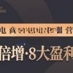 【电商TOP特训营】业绩倍增·八大赚钱系统，带你走TOP走过的路价值2980元