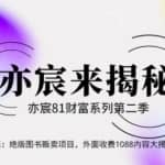 亦宸财富81系列第2季第30集：绝版图书贩卖项目，外面收费1088内容大揭秘