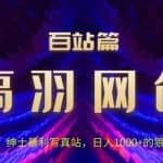 高羽网创百站篇第10讲：写真站项目绿色玩法，日进1k+狼群收割机