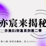 亦宸财富81系列第2季第16集：玩好云蹦迪，日入2000+