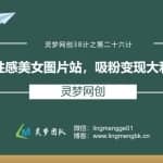 灵梦网创38计之第二十五计：性感美女图片站，吸粉变现大利器