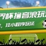 最新口子-世界杯撸音浪教程，稳定，挂小程序玩法价值998