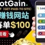 做调查下载APP，玩游戏赚钱–通过GPT（Get-Paid-To）每单100美元