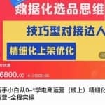 张静静·闫小闫团队抖店运营，新手小白从0-1学抖店，精细化运营，全实操课全程无废话