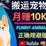 搬运TIKTOK视频到YouTube，并进行二次创作，月赚1万美元以上
