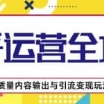 知乎引流变现运营全攻略，涨盐值最快与高质量内容输出的玩法
