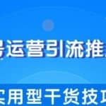 视频号运营引流推广变现，实用型干货技巧