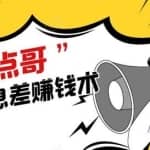 柒点哥闲鱼电商项目手把手教你信息差赚钱术，月入10000+