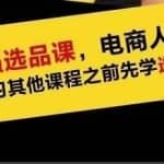 逐鹿蓝海高利润选品课：你只要能选好一个品，就意味着一年轻松几百万的利润